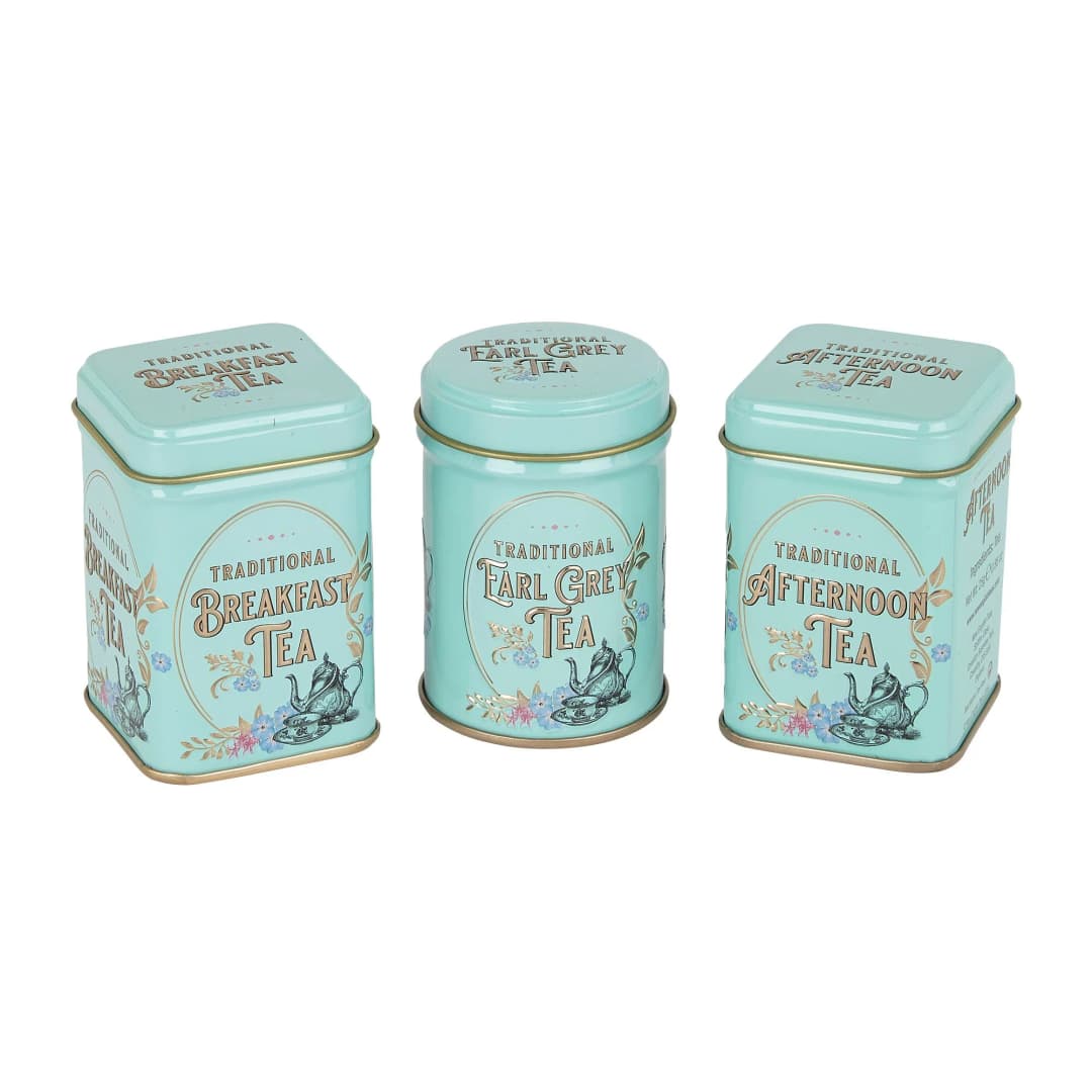 Cover image of Vintage Tea Tins with Loose Leaf Teas
